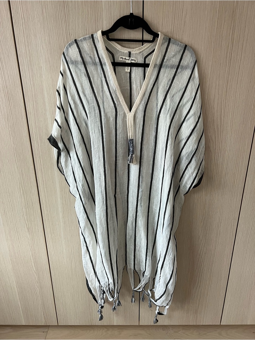 Striped Gauze Cover-Up Tunic